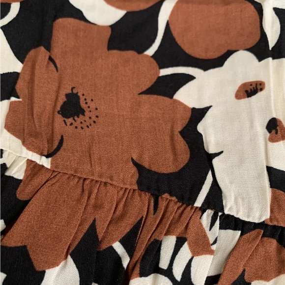 Easel Coffee Print Loose Fitting Dress (L) - Picture 16 of 16